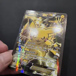 Pokemon Card - Pikachu EX XY 124 Black Star Promo Full Art Standard Size - Image 2
