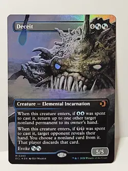 Deceit (Borderless) - NM Foil M : Lorwyn Eclipsed MTG Magic The Gathering - Image 1