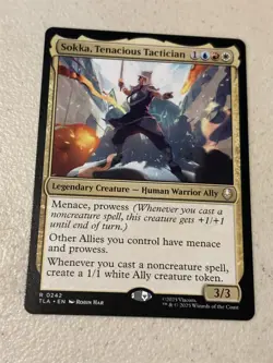 mtg Sokka Tenacious Tactician, Avatar Last Airbender, unplayed - Image 1