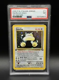Snorlax Holo 1st Edition Pokemon Jungle PSA 7 ITALIAN - Image 1