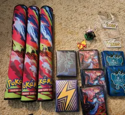 Pokemon TCG Accessories Playmats, Deck Boxes, Dice, Dividers, Coins, Sleeves - Image 2