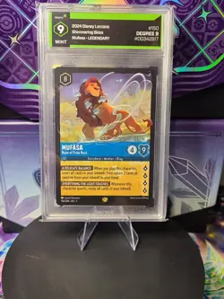 MUFASA - Ruler of Pride Rock Legendary #150 Disney Lorcana SHIMMERING SKIES MINT - Image 1