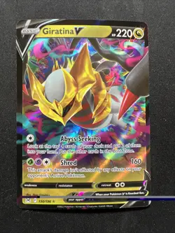Giratina V 130/196 Lost Origin Ultra Rare Pokemon Card NM Near Mint - Image 1