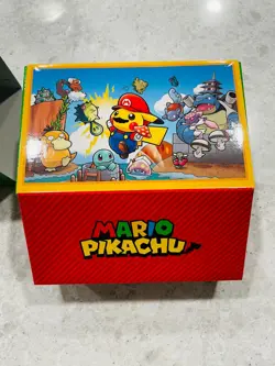 Mario Pikachu TCG Japanese Pokemon Center LUIGI Box & Accessories ONLY NO CARDS - Image 4
