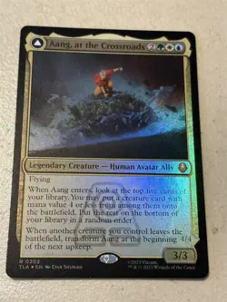 mtg foil Aang at the Crossroads, Avatar Last Airbender, unplayed - Image 1