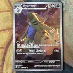 Pokemon TCG Tyranitar Holo Card Scarlet & Violet Paldea Evolved 222/193 - Image 1
