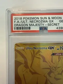 Pokemon Ultra Necrozma GX Dragon Majesty Secret Rare Full Art #78 PSA 10 - Image 3