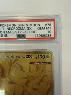 Pokemon Ultra Necrozma GX Dragon Majesty Secret Rare Full Art #78 PSA 10 - Image 4