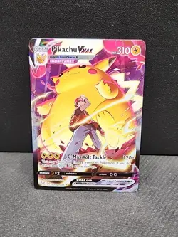 Pokemon Pikachu VMAX TG17/TG30 Full Art Trainer Gallery Holo Lost Origin NM - Image 1
