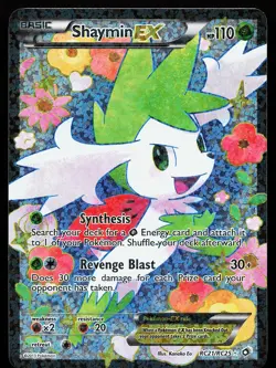 Shaymin EX RC21/RC25 Holo Full Art Legendary Treasures Pokemon Card - Image 1