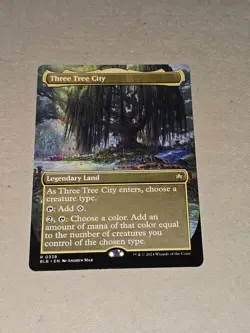 Bloomburrow Rare Borderless Three Tree City - Image 1