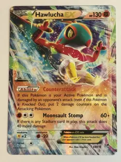 Pokemon Hawlucha EX Ultra Rare Holo 64/111 XY Furious Fists English TCG 2014 - Image 1
