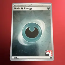 Play! Pokemon Prize Pack 6 Cosmo Holo Dark Basic Energy SVE015 M/NM - Image 1