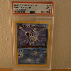Pokemon TCG Dark Blastoise Team Rocket Rare 1st Edition PSA 9 2000 20/82 - Image 1