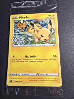 Pokemon TCG: Pikachu 049/195 Holiday Calendar 2022 Snowflake Stamp SEALED - Image 2