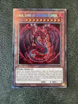 Yugioh Uria, Lord of Searing Flames MZMU-EN000 Starlight Rare 1st Edition NM - Image 1
