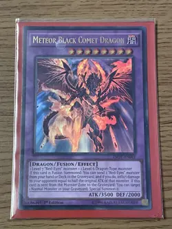 Yu-Gi-Oh Meteor Black Comet Dragon INOV-EN041 Ultra Rare 1st Edition NM Card - Image 2