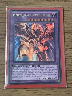 Yu-Gi-Oh Meteor Black Comet Dragon INOV-EN041 Ultra Rare 1st Edition NM Card - Image 3