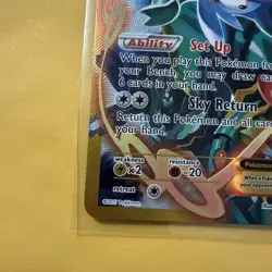 Shaymin EX 77a/108 Alternate Full Art Roaring Skies Pokemon Card VLP - Image 3