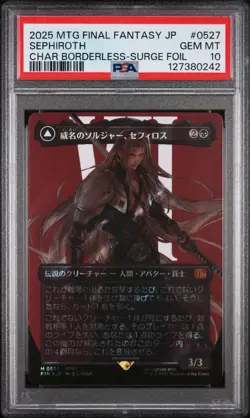PSA 10 GEM MINT Magic the Gathering MTG Sephiroth Surge Foil 0527 Final Fantasy - Image 1