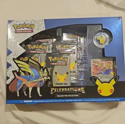 Pokemon TCG Celebrations Zacian LV. X Deluxe Pin Collection Box Factory Sealed - Image 1