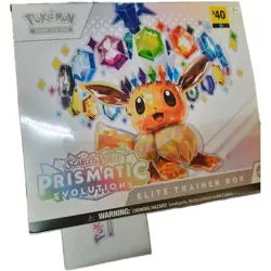 Pokemon Sealed Scarlet and Violet Prismatic Evolution Elite Trainer Box - Image 1