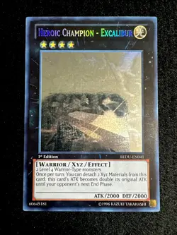 YUGIOH • HEROIC CHAMPION EXCALIBUR • GHOST RARE • REDU-EN041 • 1st EDITION • NM - Image 2