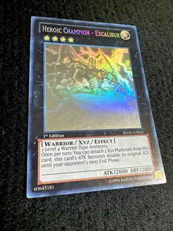 YUGIOH • HEROIC CHAMPION EXCALIBUR • GHOST RARE • REDU-EN041 • 1st EDITION • NM - Image 5