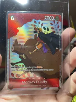 Monkey D. Luffy Holo Alt Art Rare One Piece TCG Gift Collection 2023 P-001 NM - Image 3