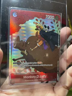 Monkey D. Luffy Holo Alt Art Rare One Piece TCG Gift Collection 2023 P-001 NM - Image 4