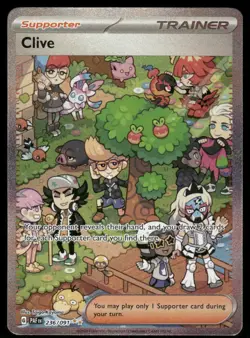 Pokemon Cards Clive 236/091 Paldean Fates Special Illustration Rare NM - Image 1
