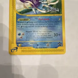 Pokemon TCG Suicune 53/53 Wotc Promo Regular 70 HP Basic 2002 Card Stock - Image 2