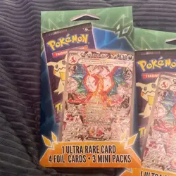 Pokemon Mini Pack 3 Packs 1 Ultra Rare 4 Foil Cards - Image 3