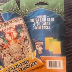 Pokemon Mini Pack 3 Packs 1 Ultra Rare 4 Foil Cards - Image 5