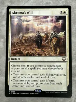 Akroma's Will - 165 - Regular - Commander: Modern Horizons 3 - MTG MH3 - Image 1