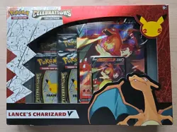 Pokemon Lance's Charizard V Collection Box 25th Anniversary Celebrations NEW - Image 1