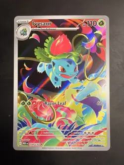 Pokemon TCG Ivysaur 134/132 ME01: Mega Evolution Illustration Rare Near Mint - Image 1