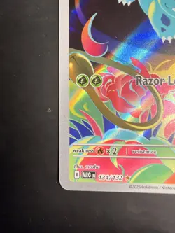 Pokemon TCG Ivysaur 134/132 ME01: Mega Evolution Illustration Rare Near Mint - Image 2
