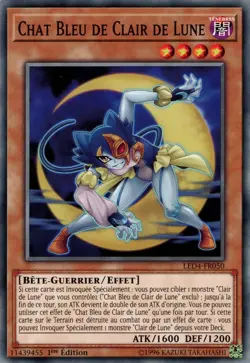 Yu-Gi-Oh : Chat Bleu de Clair de Lune | LED4-FR050 | Commune | NM | FR - Image 1