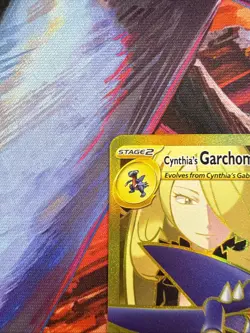 Cynthia's Garchomp EX Hyper Rare Card 241/182 Sv10: Destined Rivals Holo Gold - Image 2