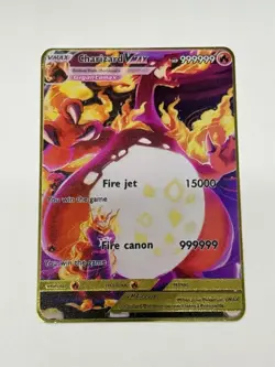 CharizardVmax HP999999 Metal Pokemon Card-Collectible Gift Display - Image 3