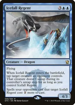 Icefall Regent Regular - Dragons Of Tarkir MTG-NM - Image 1