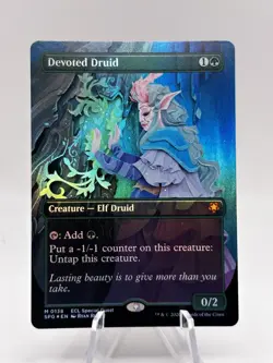 Devoted Druid 0138 Borderless Foil Special Guests SPG MTG NM - Image 1