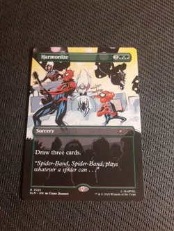 MTG - Harmonize Borderless - Spiderman Secret Lair Bonus - Free Postage - Image 1