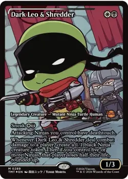 MTG Teenage Mutant Ninja Turtles: Dark Leo & Shredder FOIL Showcase (0289) NM - Image 1
