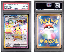 2024 POKEMON JPN SV8-SUPER ELECTRIC BREAKER SUPER RARE #122 PIKACHU EX PSA 10 - Image 3