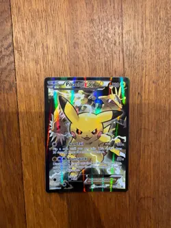 Pokemon TCG Pikachu EX XY124 Black Star Promo Card 2016 Near Mint Condition - Image 1