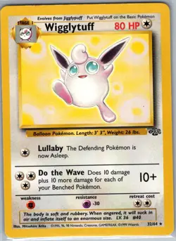 Wigglytuff 32/64 Non Holo Jungle - Pokemon Card - LP - Image 1