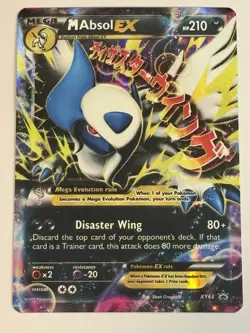 Pokemon TCG M Absol EX XY Black Star Promos Holo Card XY63 NM Condition - Image 1