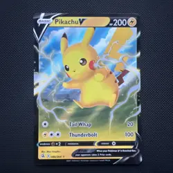 Pokemon TCG Pikachu V 086/264 Fusion Strike Holo Card - Image 1